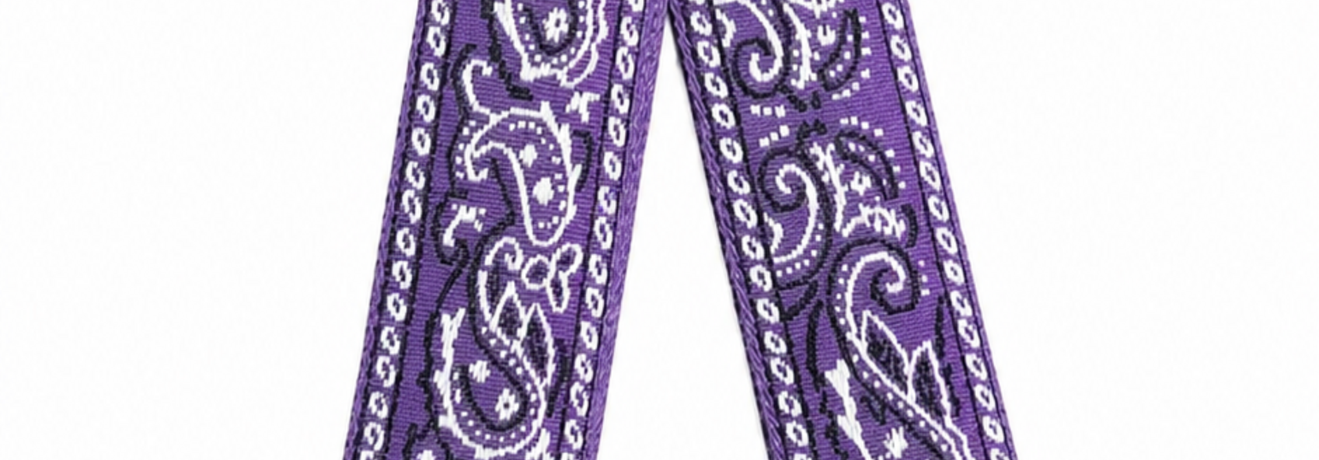 Bandana shouderstrap Purple Silver