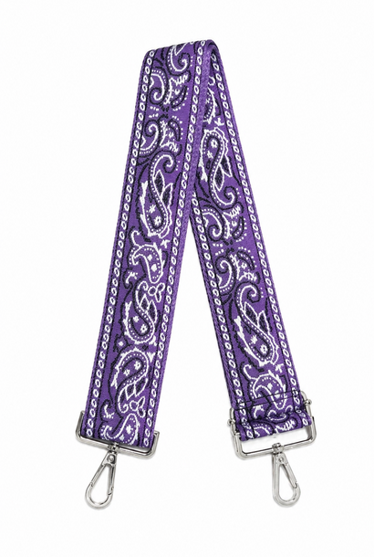 Bandana shouderstrap Purple Silver