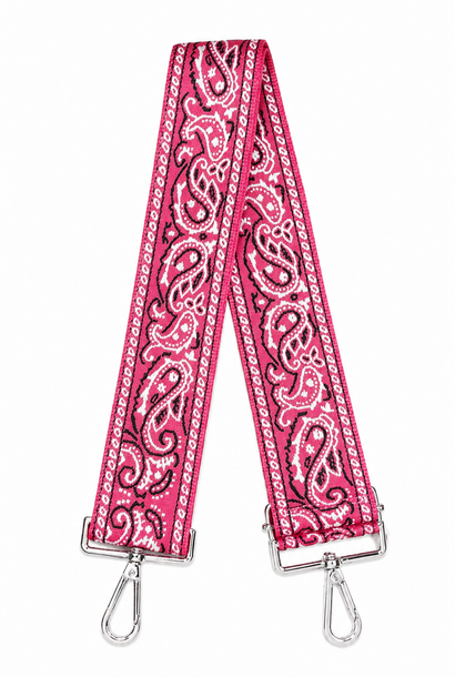 Bandana shouderstrap Fushia Silver