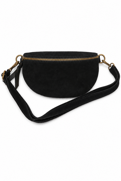 Bryna diam leather bum bag Black