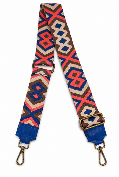 Texün geometric shoulderstrap Cobalt Blue Fushia