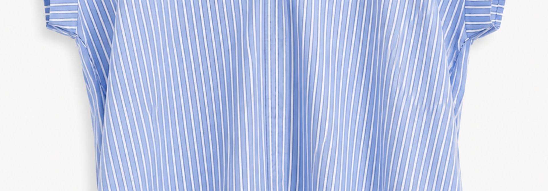 Ulrïk loose stripped popeline tunic dress Blue