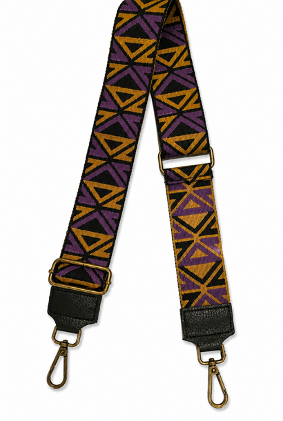 Liza geometric shoulderstrap Purple Black