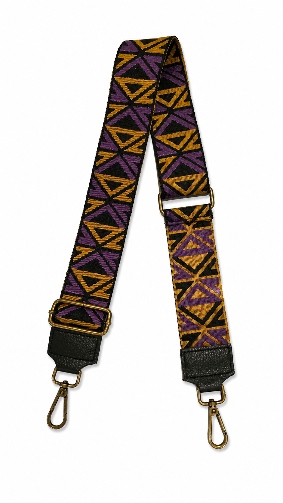 Liza geometric shoulderstrap Purple Black-1