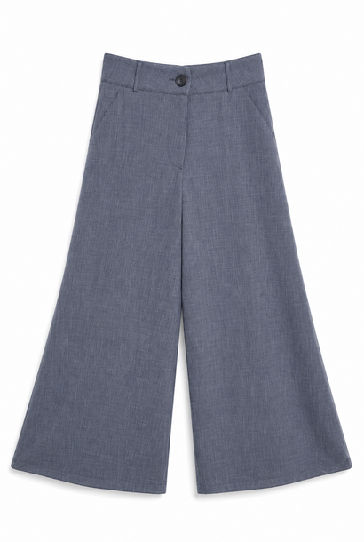 Pongo stretch super wide fluide pant Denim Blue