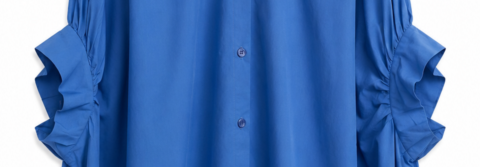 pipa boxy loose popeline blouse Royal Blue