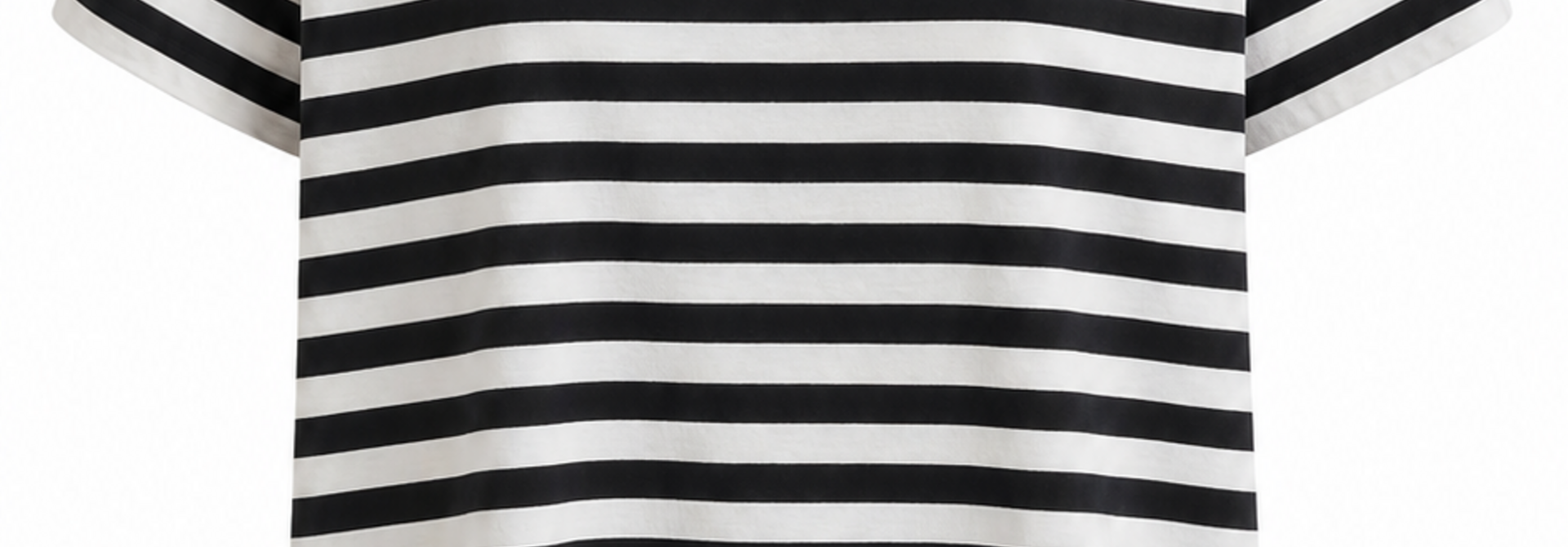 "Eternale love" stripped t-shirt Black