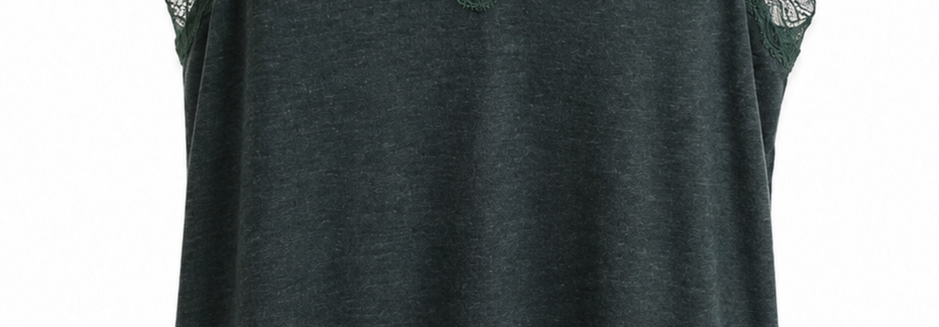 Julia stretch  lace top Pine Green