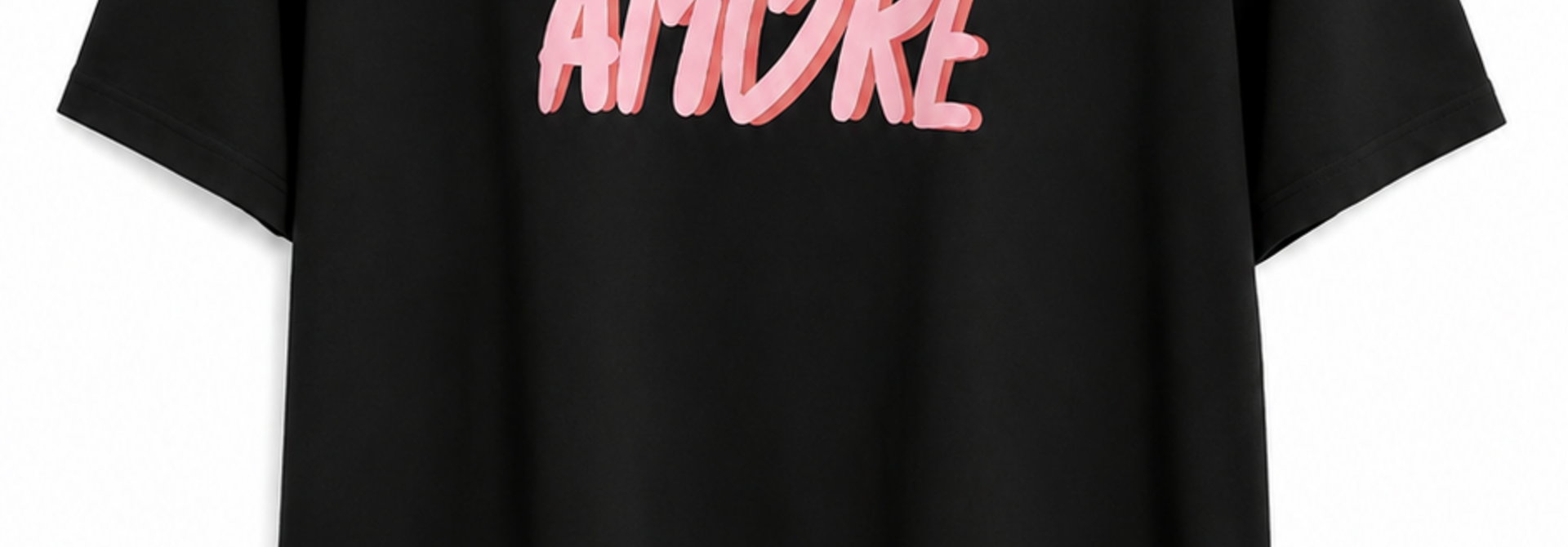 'Ciao Amore' quote t-shirt Black