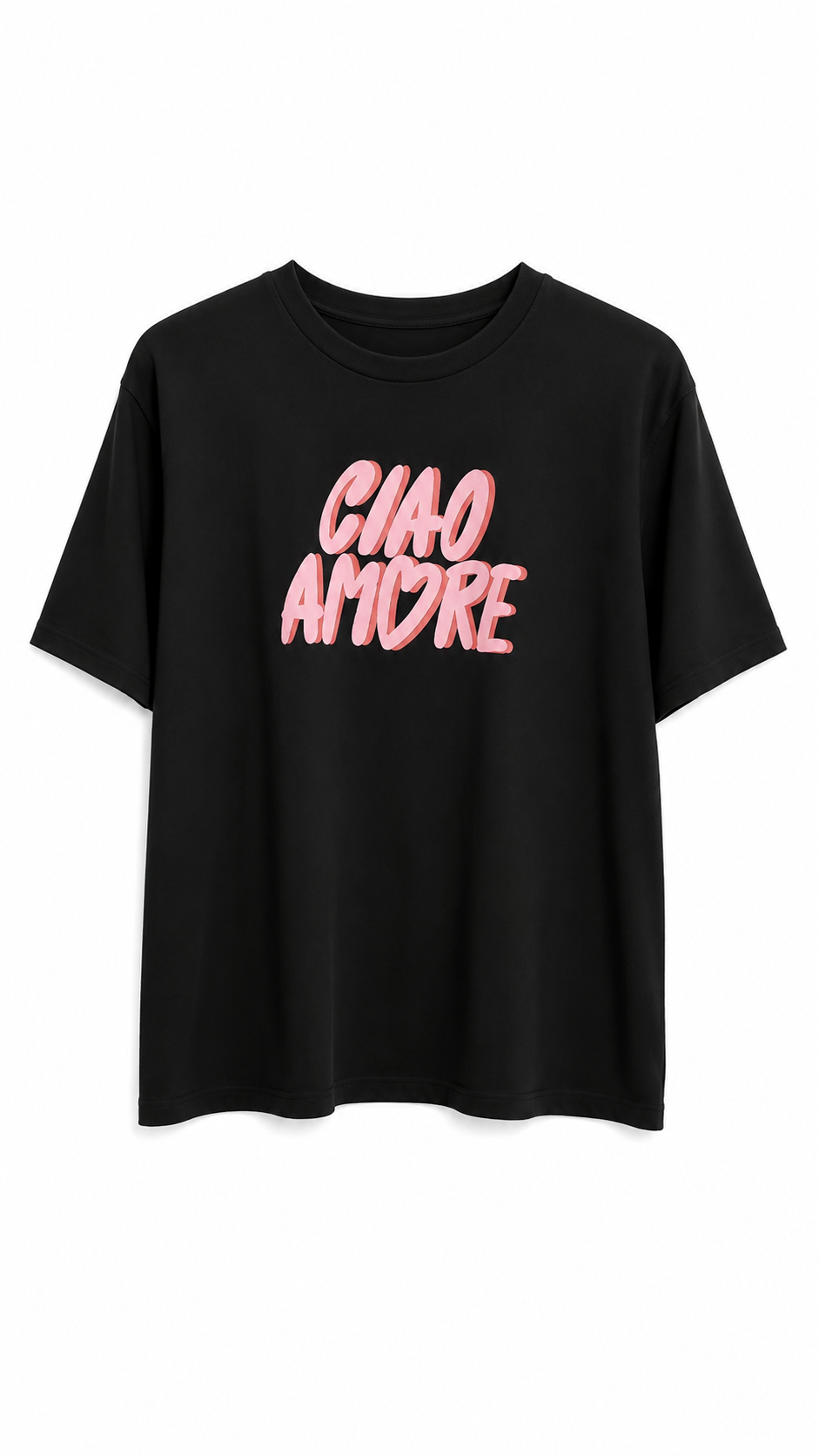 'Ciao Amore' quote t-shirt Black-1