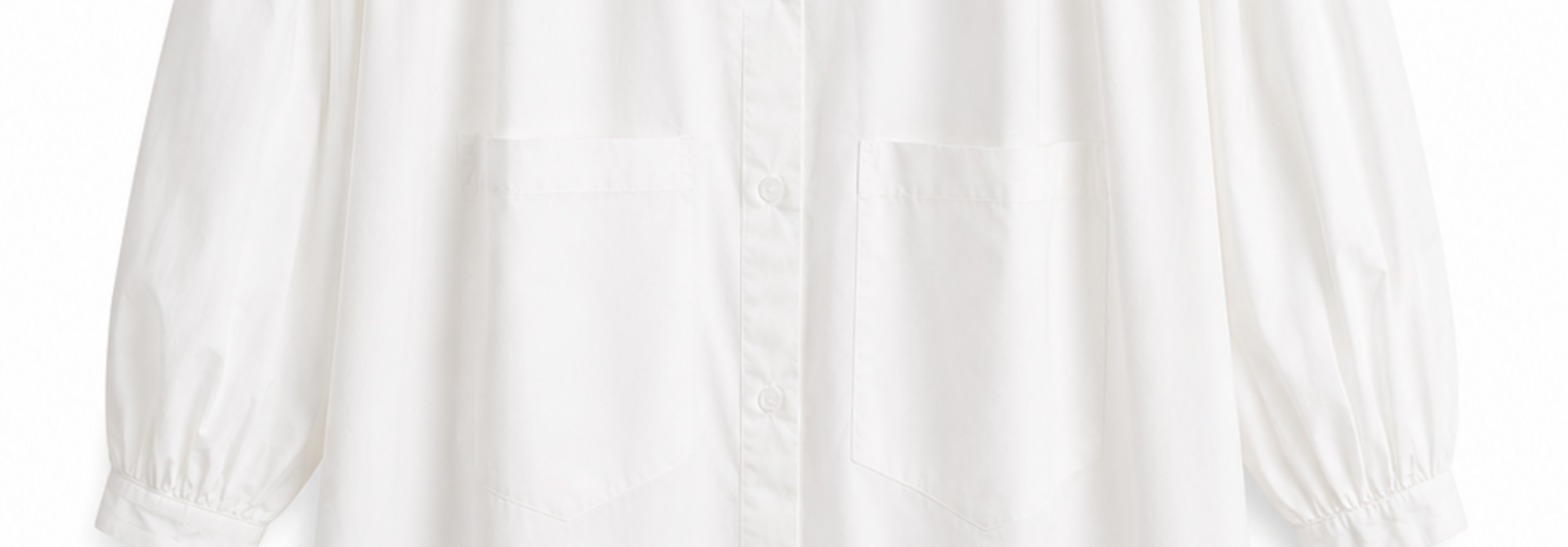 Celest oversized shirtdress White