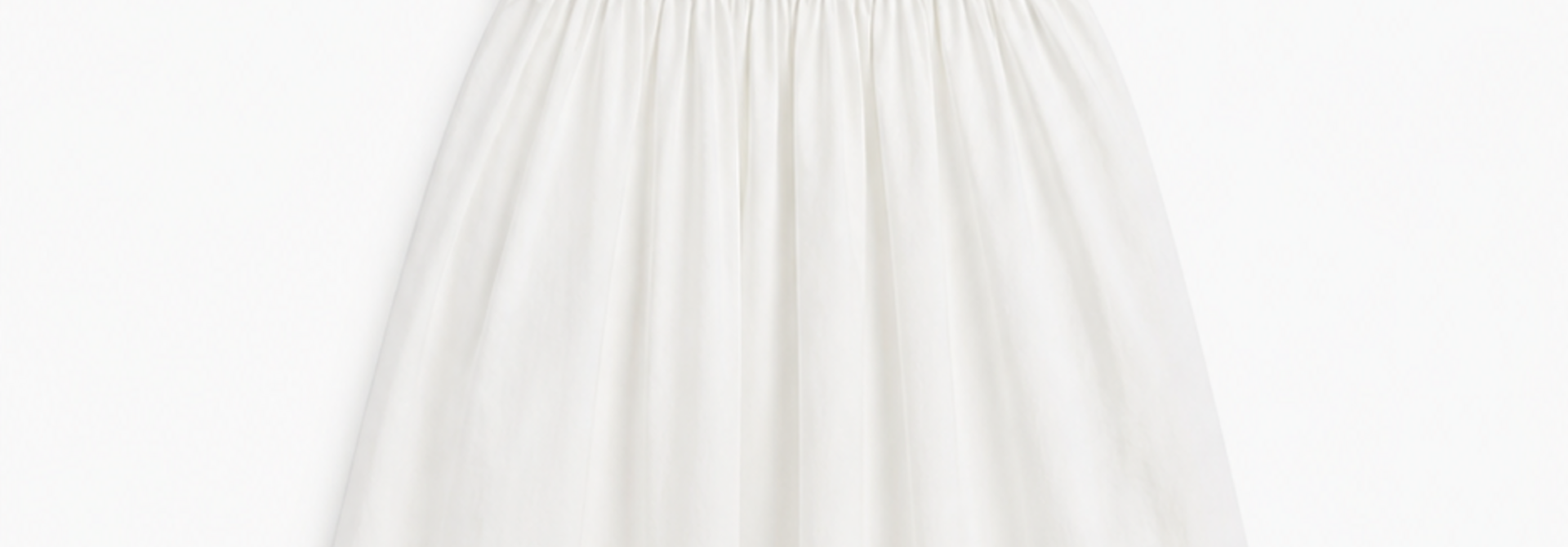 Julieta sleeveless t-shirt / popeline dress White