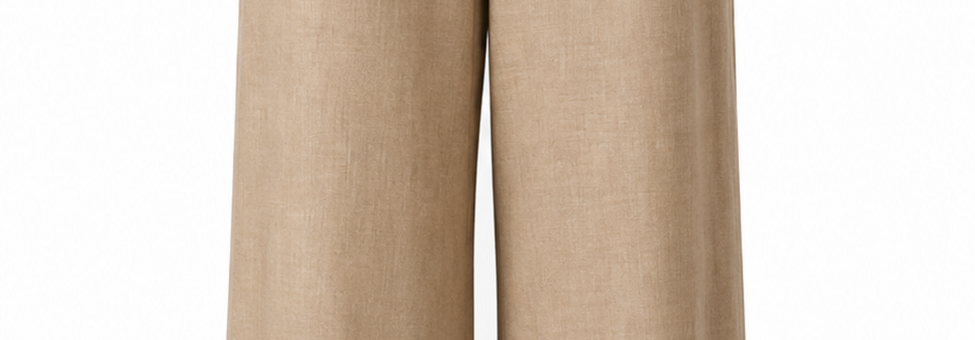 Paxan linen structured wide pant Beige