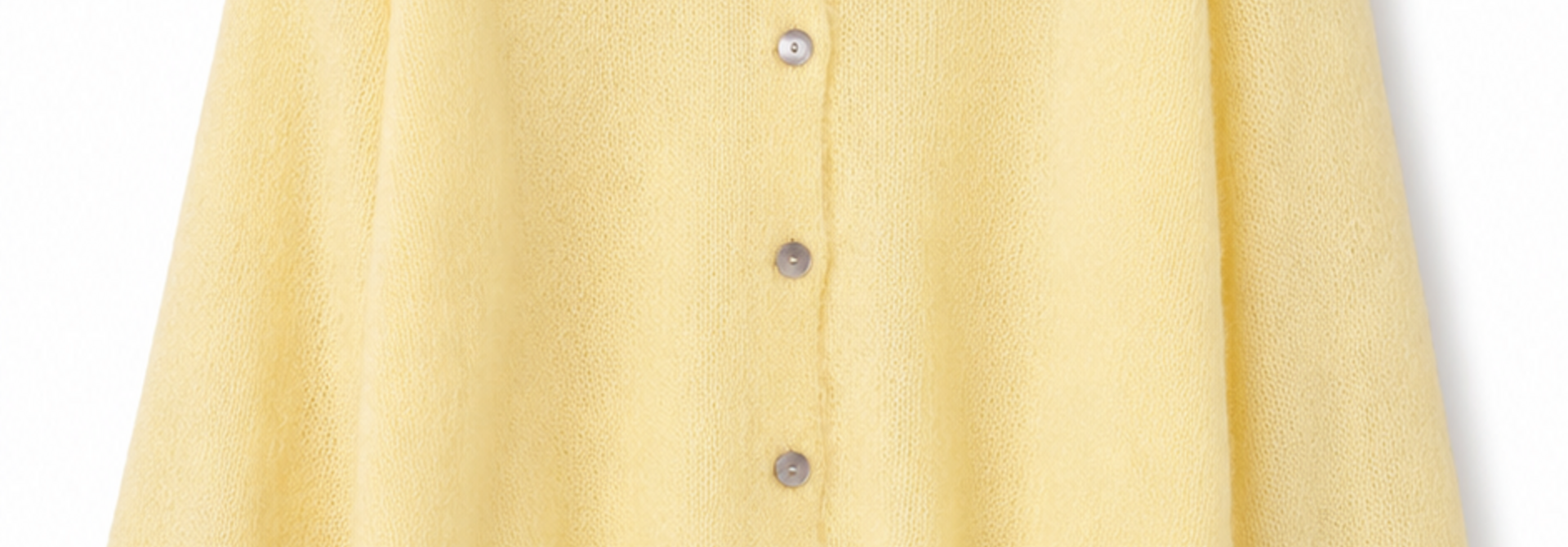 Lydia baby alpaca cardigan soft Yellow