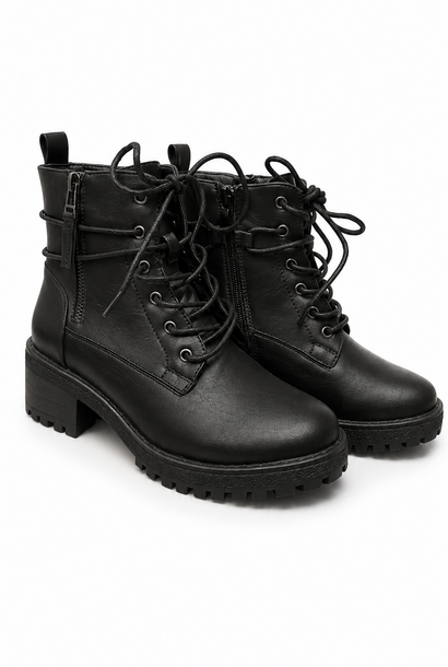 Jeff lace boots Black