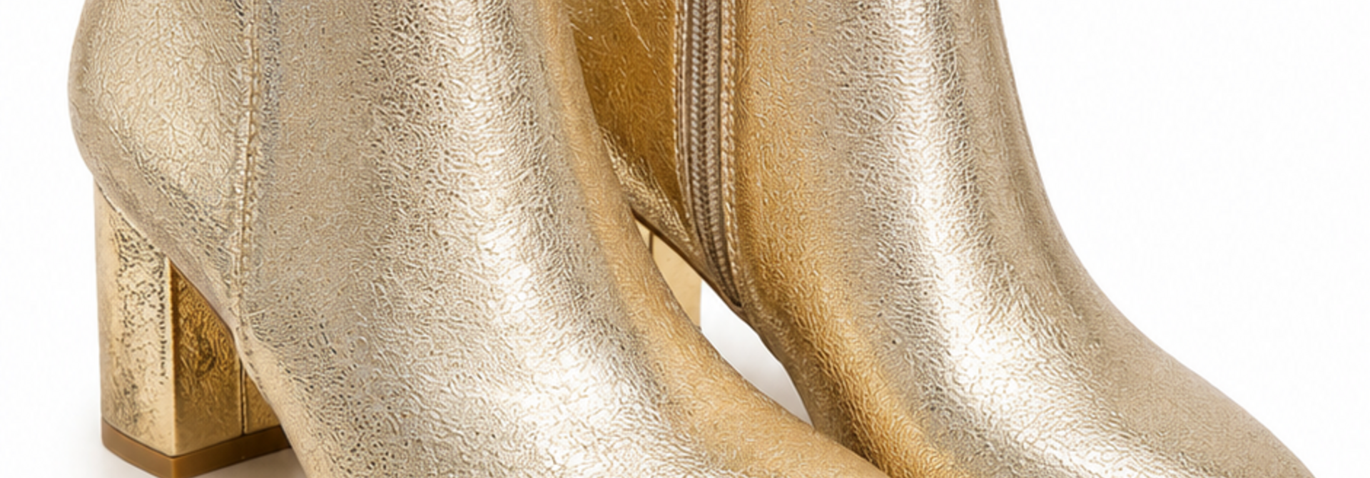 Lorelai metalic heel boots Gold