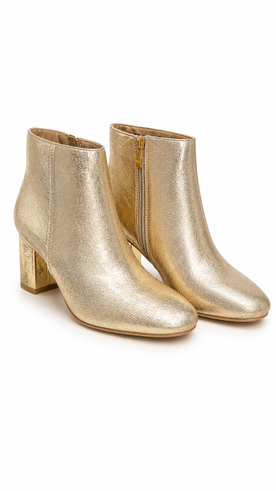Lorelai metalic heel boots Gold-1