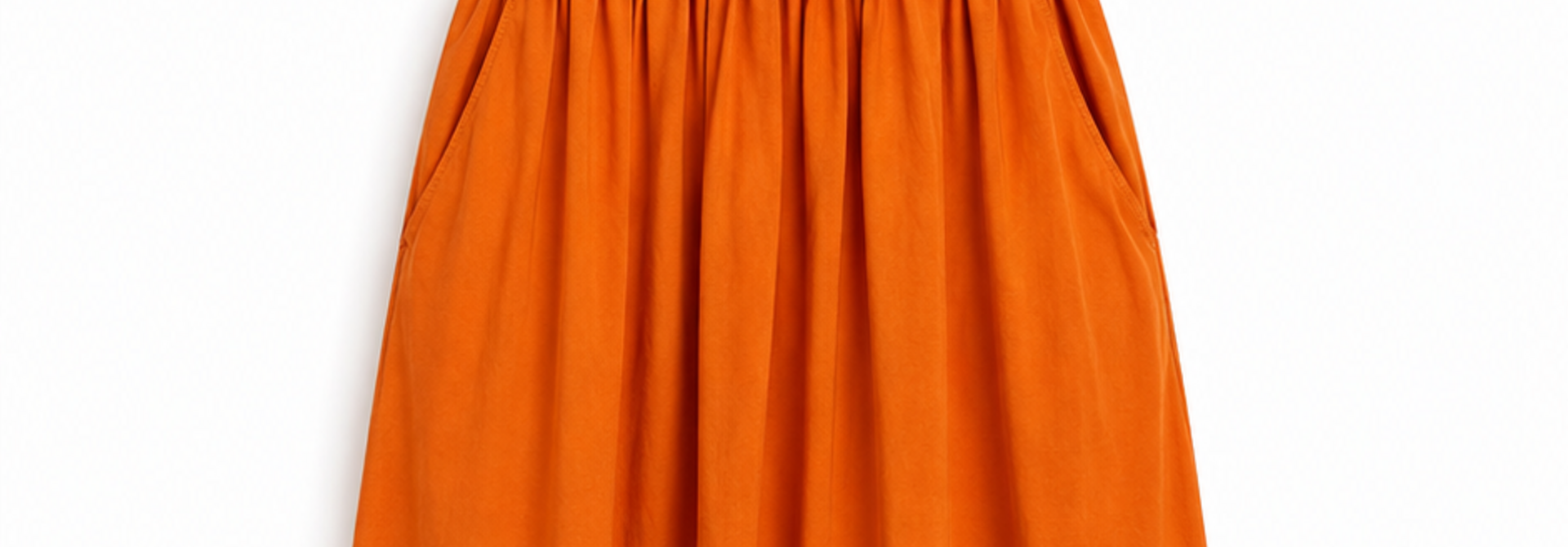 Julieta sleeveless t-shirt / popeline dress Orange
