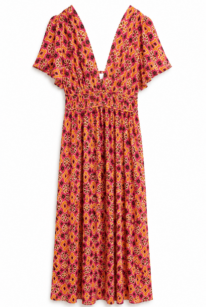 Sittas bohemain dress Fushia Orange