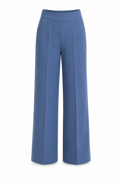 Parconi classic stretch wide pant Denim Blue