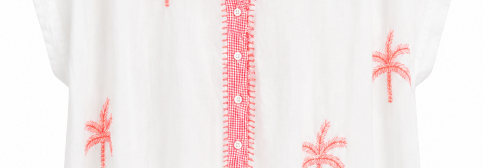 Ibiza cotton blouse  Fluo White