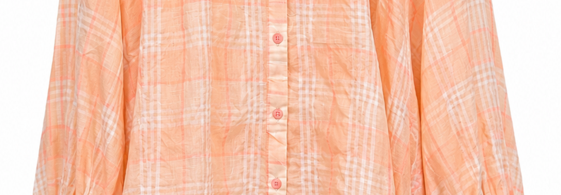 Valetta loose ruche blouse Neon Peache