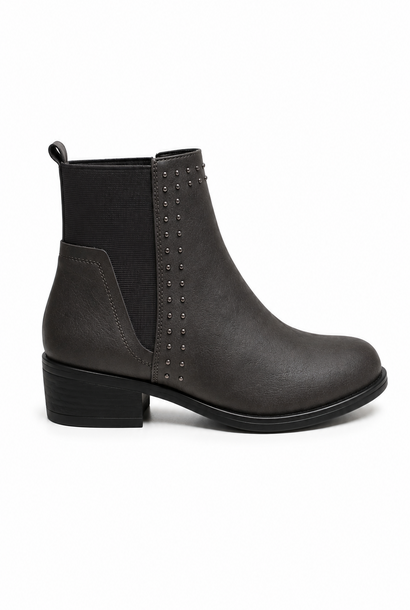 Liv vegan studs chelsea boots Grey