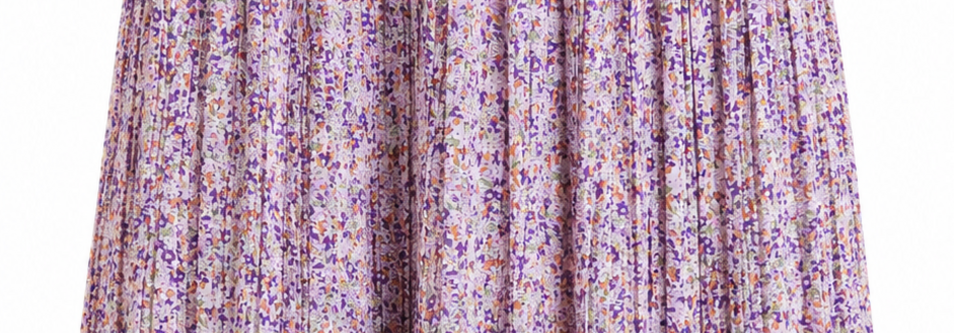 Eliza plissé skirt Flower Lila