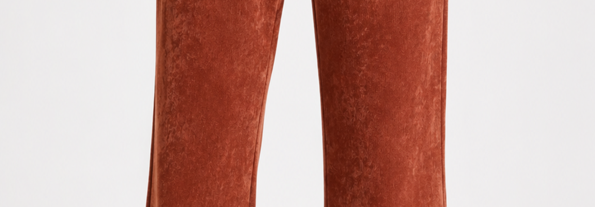 Charro corduroy wide pant Rust
