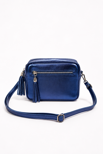 Jolly metalic boxy bag Denim Blue
