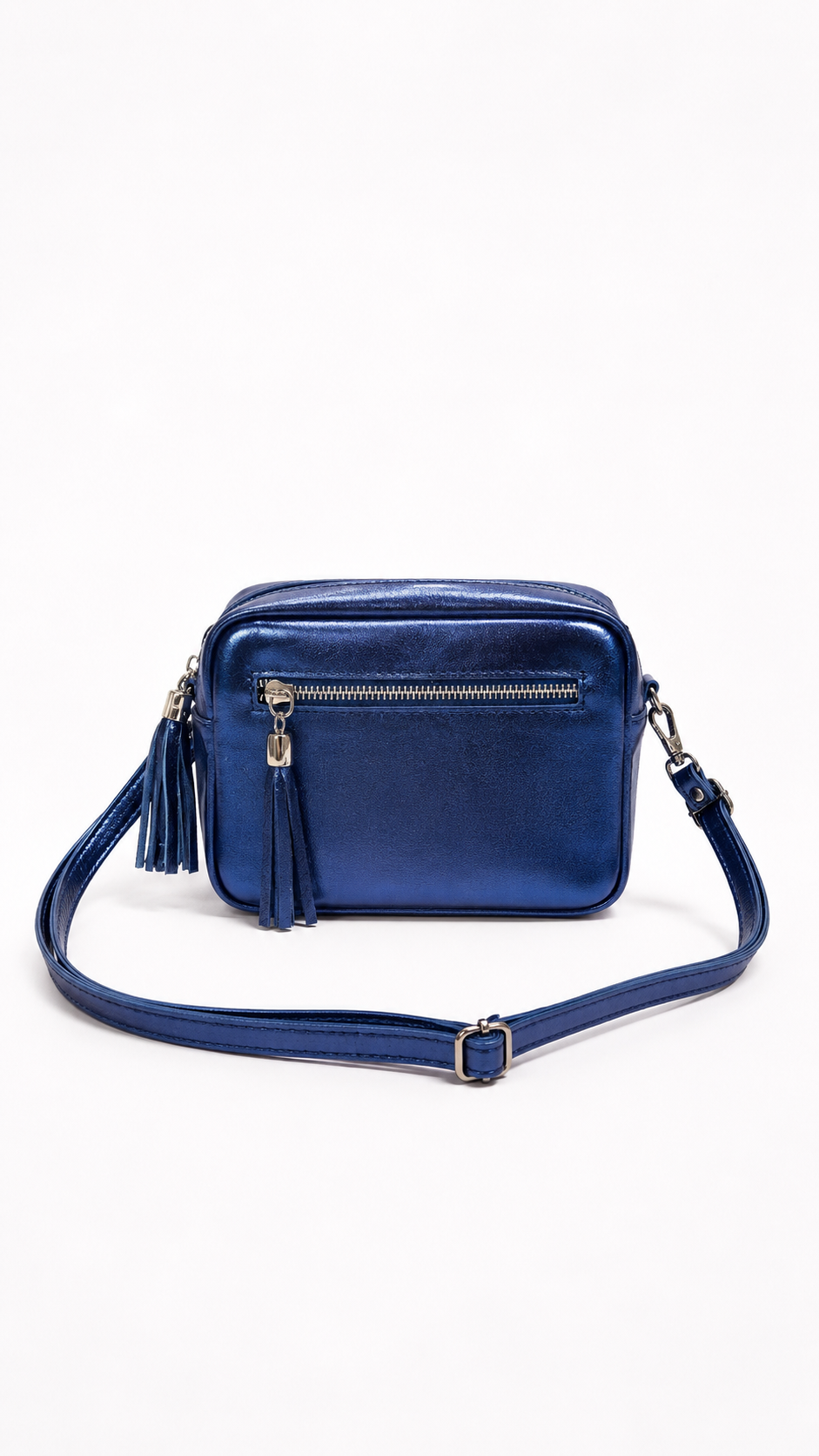 Jolly metalic boxy bag Denim Blue-1