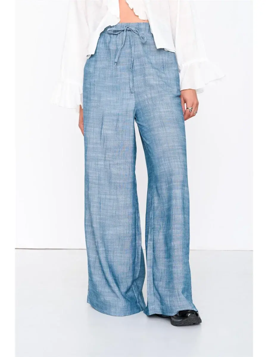 Nina wide pant Blue-1