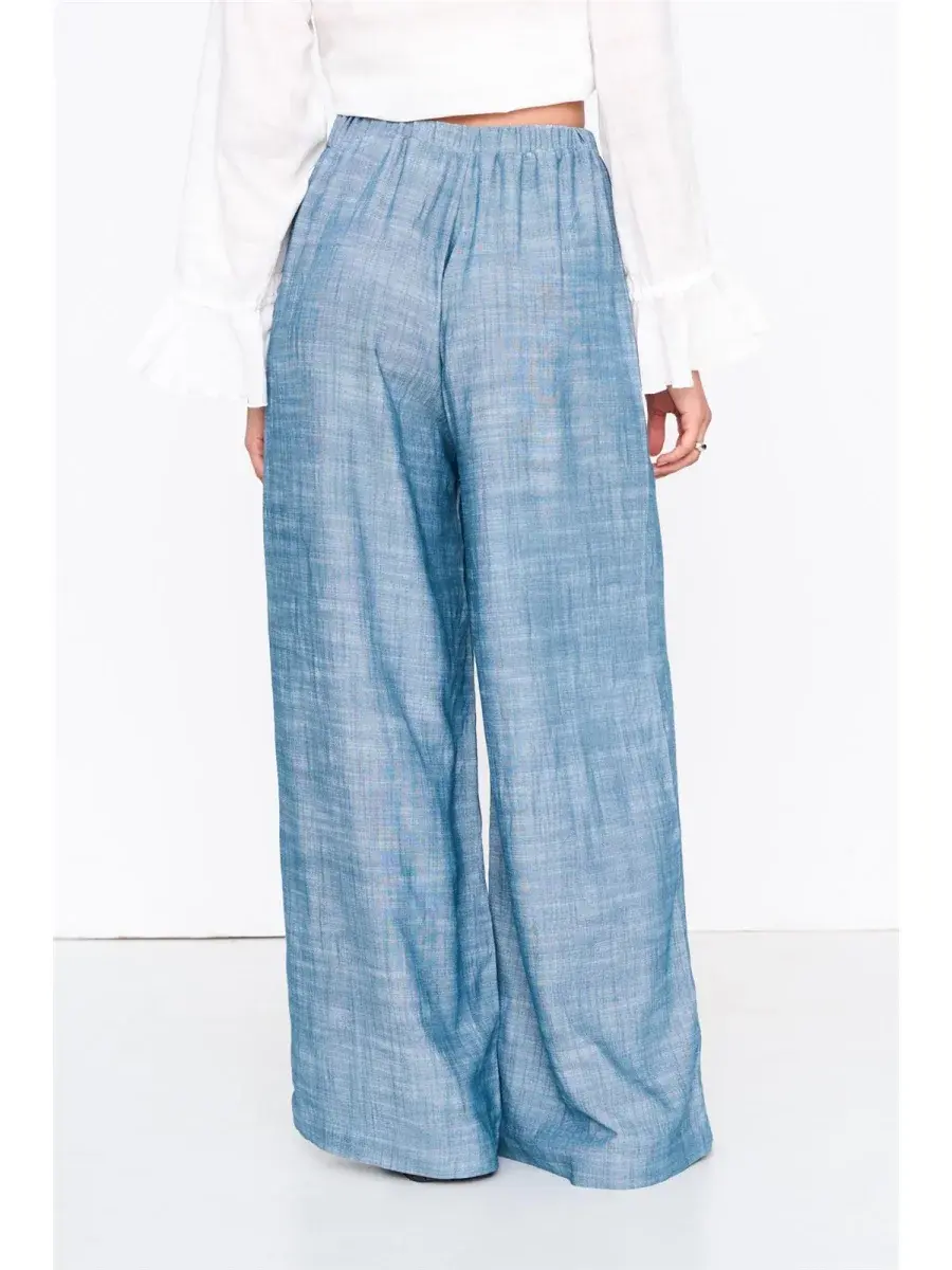 Nina wide pant Blue-3