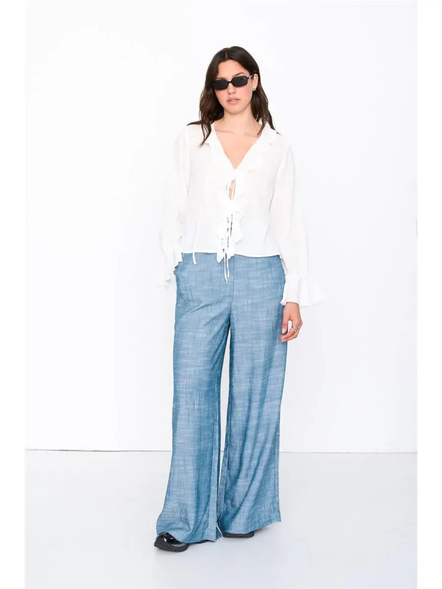 Nina wide pant Blue-2