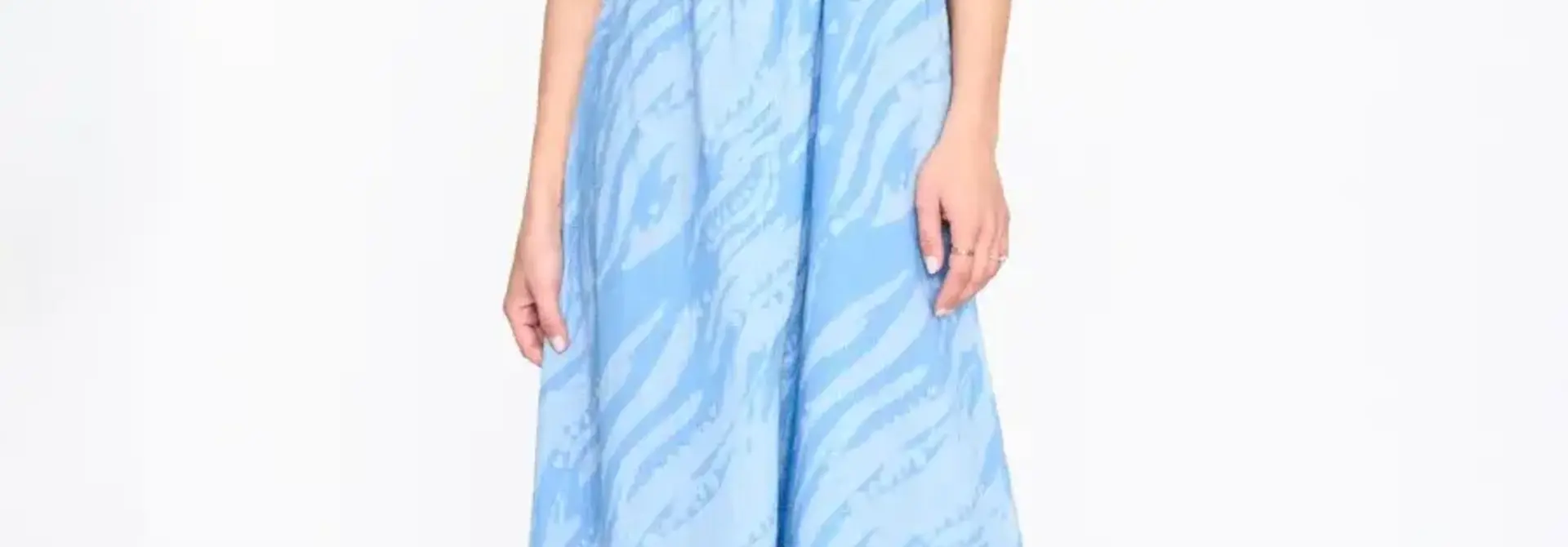 Steffy halter midi dress Blue