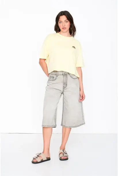 Stüss mid-waist bermuda culotte Light Grey