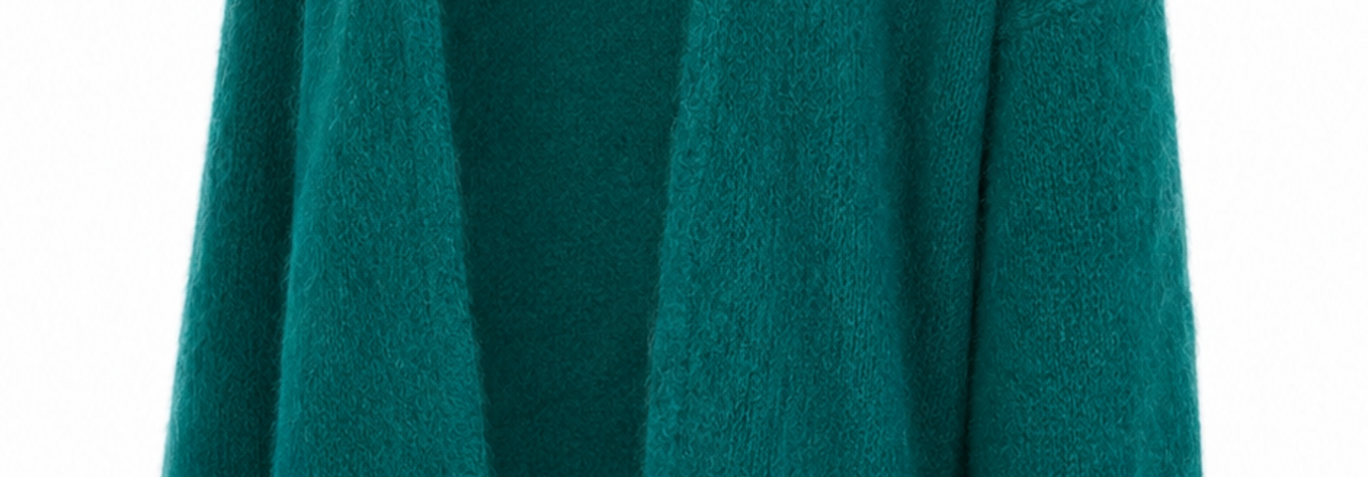 Somira super kid mohair boxy cardigan Vintage Green