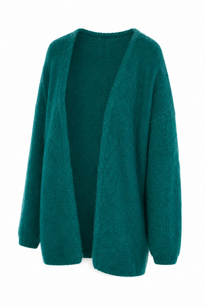 Somira super kid mohair boxy cardigan Vintage Green