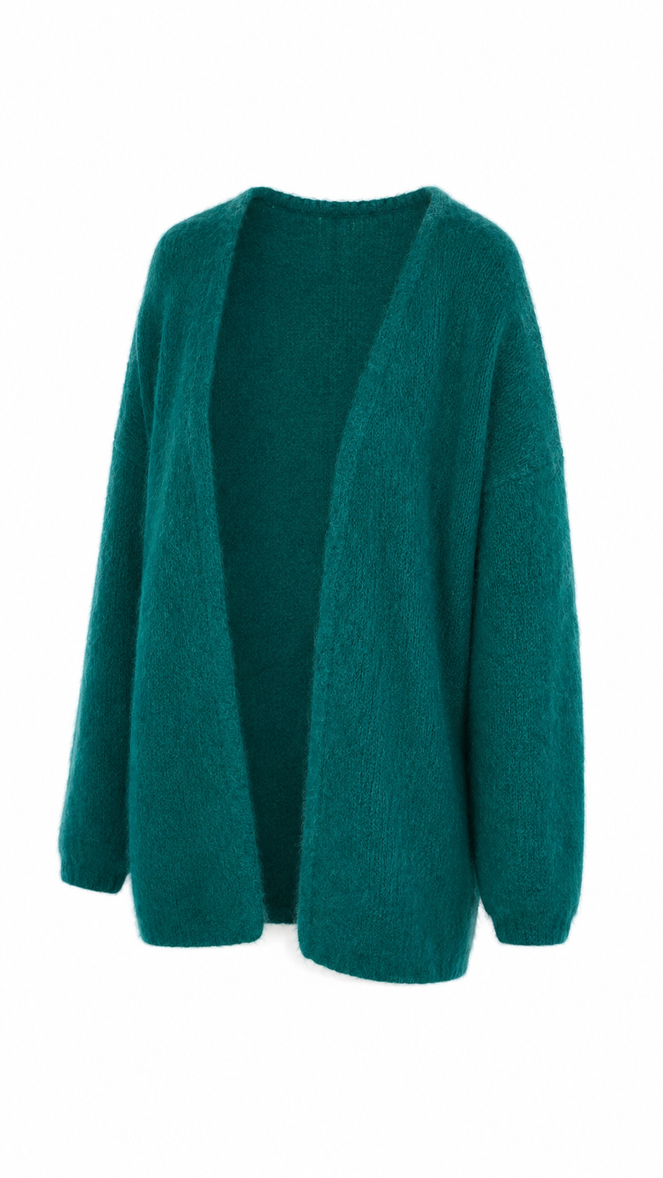 Somira super kid mohair boxy cardigan Vintage Green-1