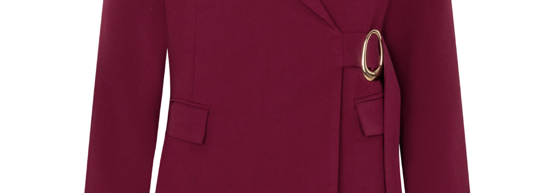 Carmel statement blazer dress Burgundy