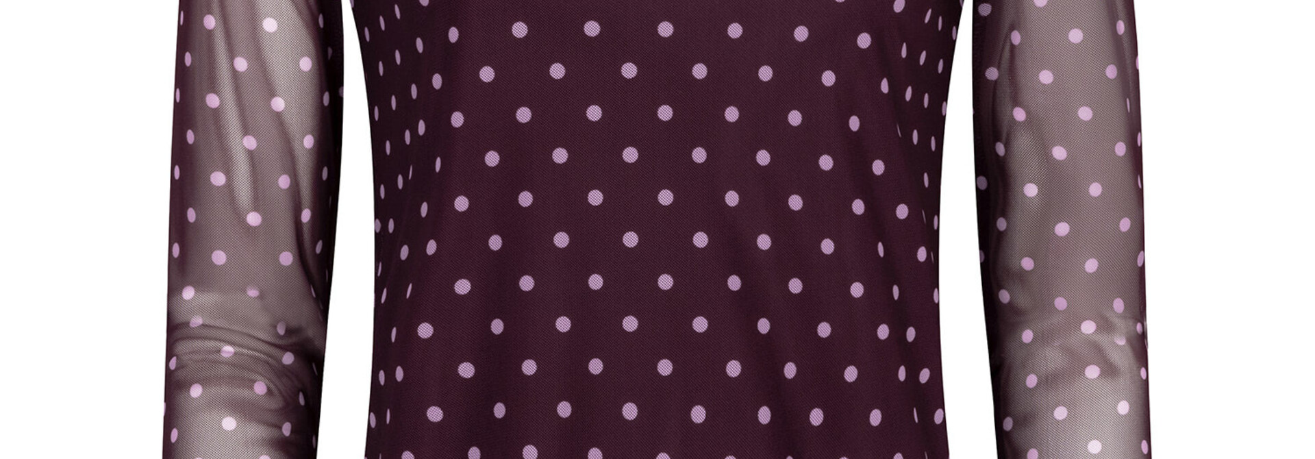 Bailey polka dot mesh t-shirt Prume Aubergine