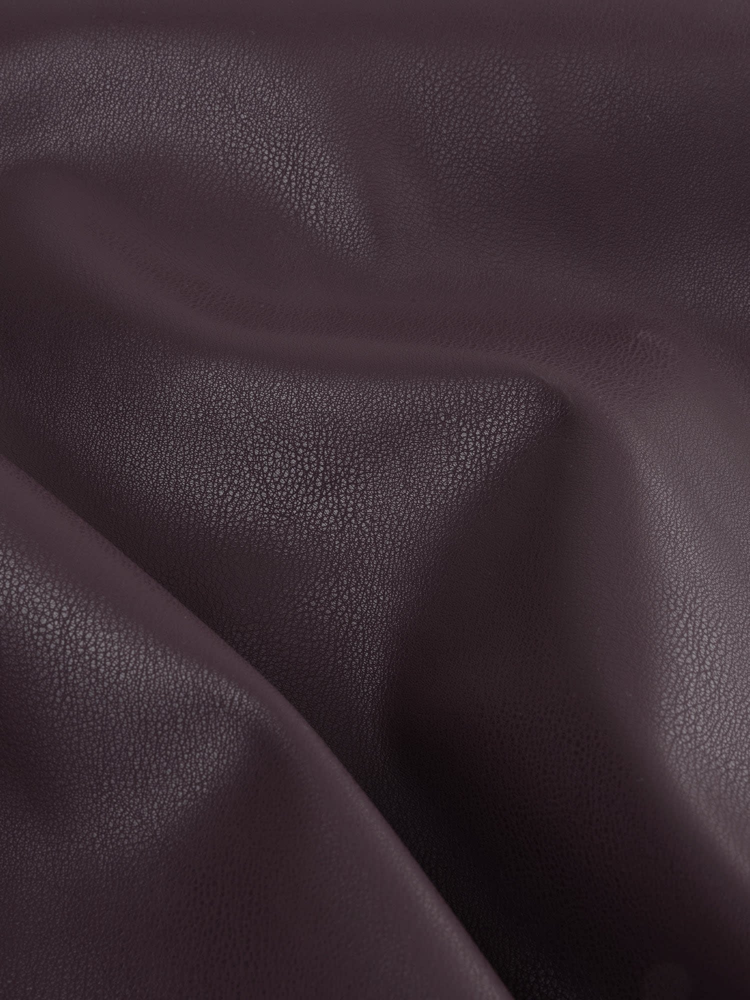 Inez vegan leather sleeveless bomber gillet jacket Aubergine-4