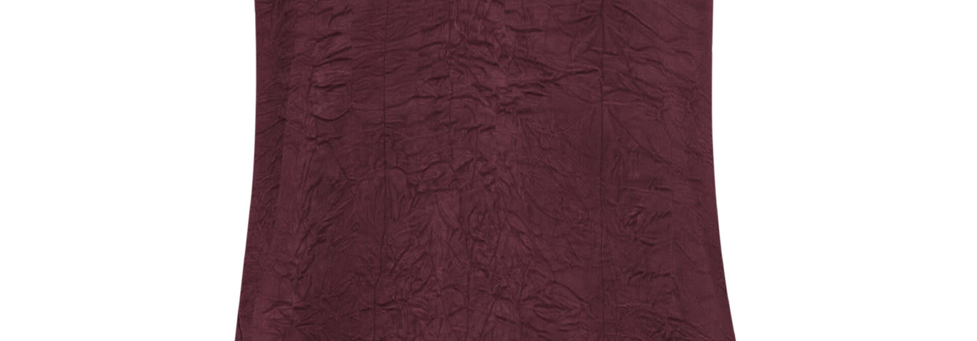 Camille assymetric satin lace top Dark Prume