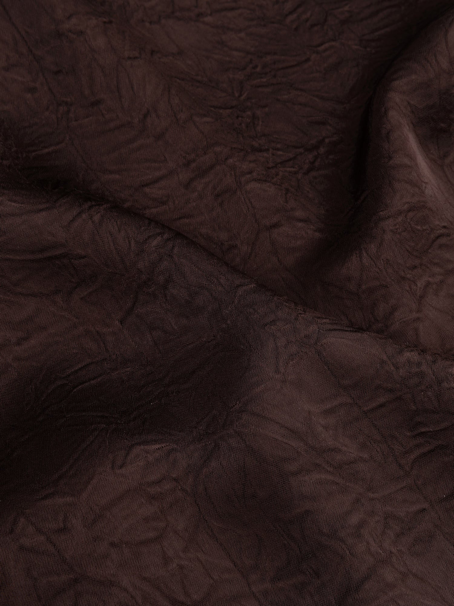 Camille assymetric satin lace top Dark Brown-3