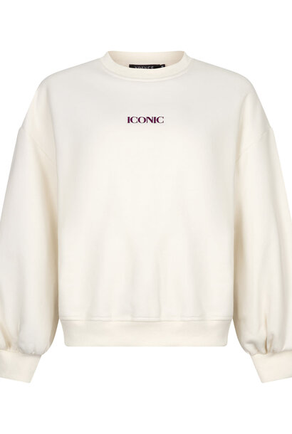 Iconic essentiel ballonsleeve sweater Ecru