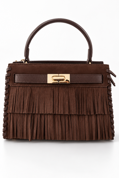 Burch suede fringes handbag  Brown