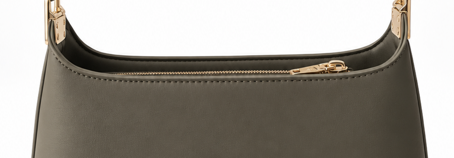 Avril leather shoulder bag Khaki