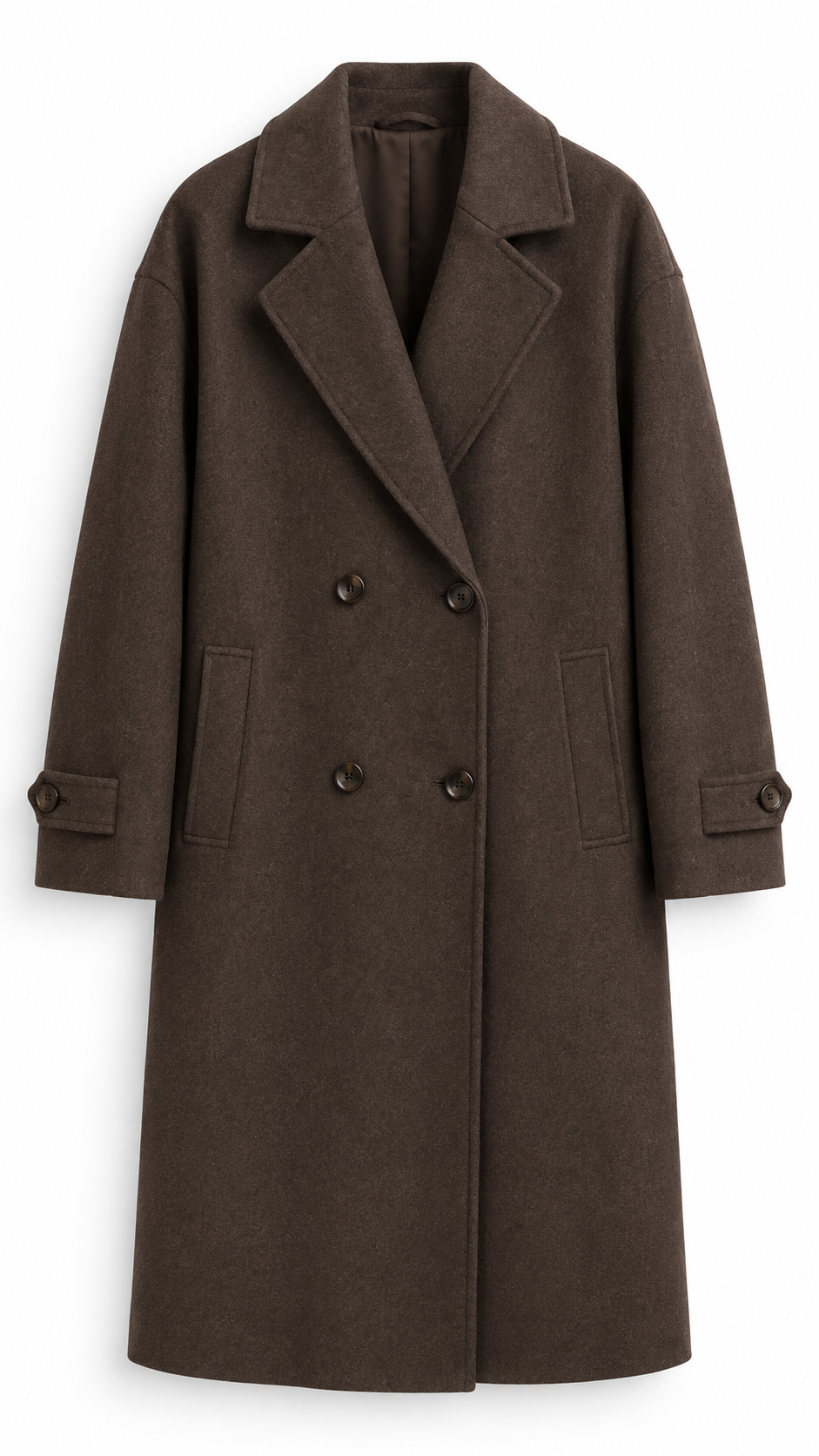 Laurent classic coat Coffee Brown-2
