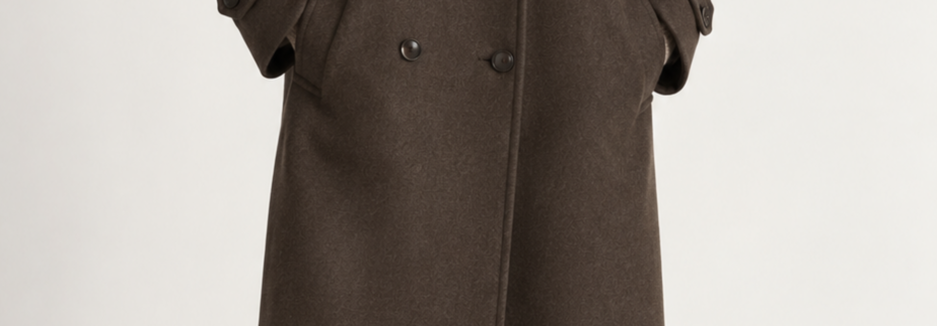 Laurent classic coat Coffee Brown