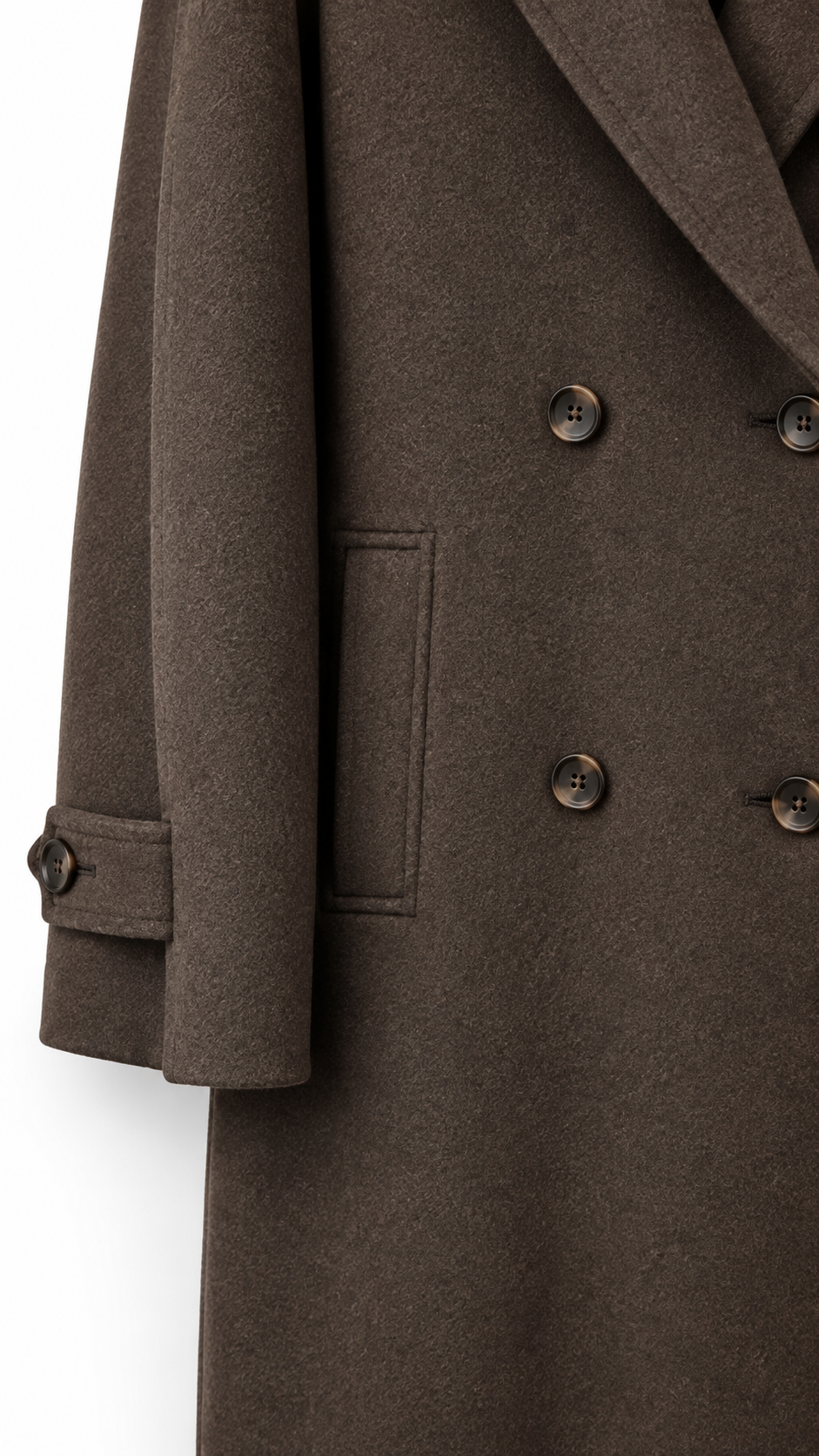 Laurent classic coat Coffee Brown-3